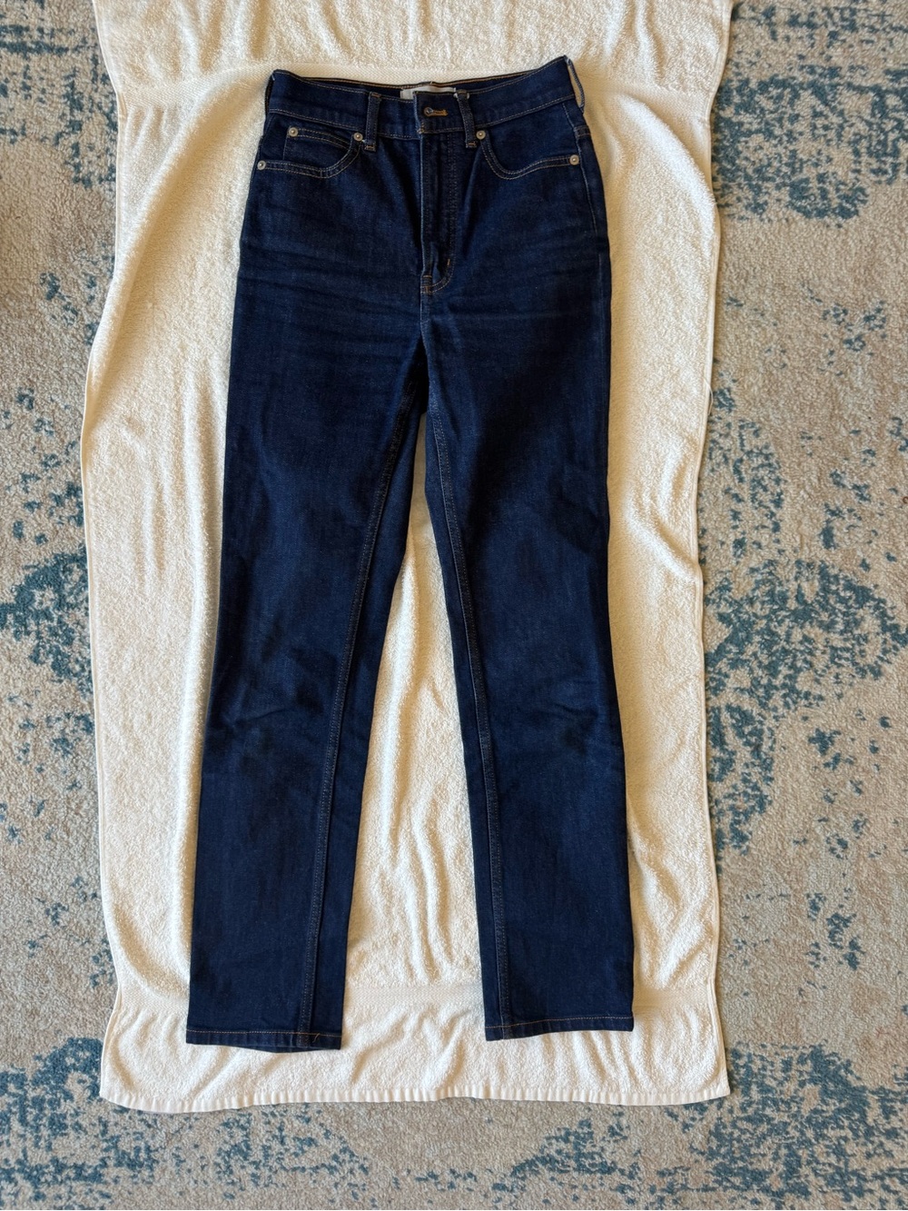 Everlane Way High Slim Jeans - Dark Wash Blue